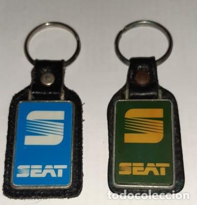 Coleccionismo de llaveros: LOTE DE 2 LLAVEROS DE SEAT