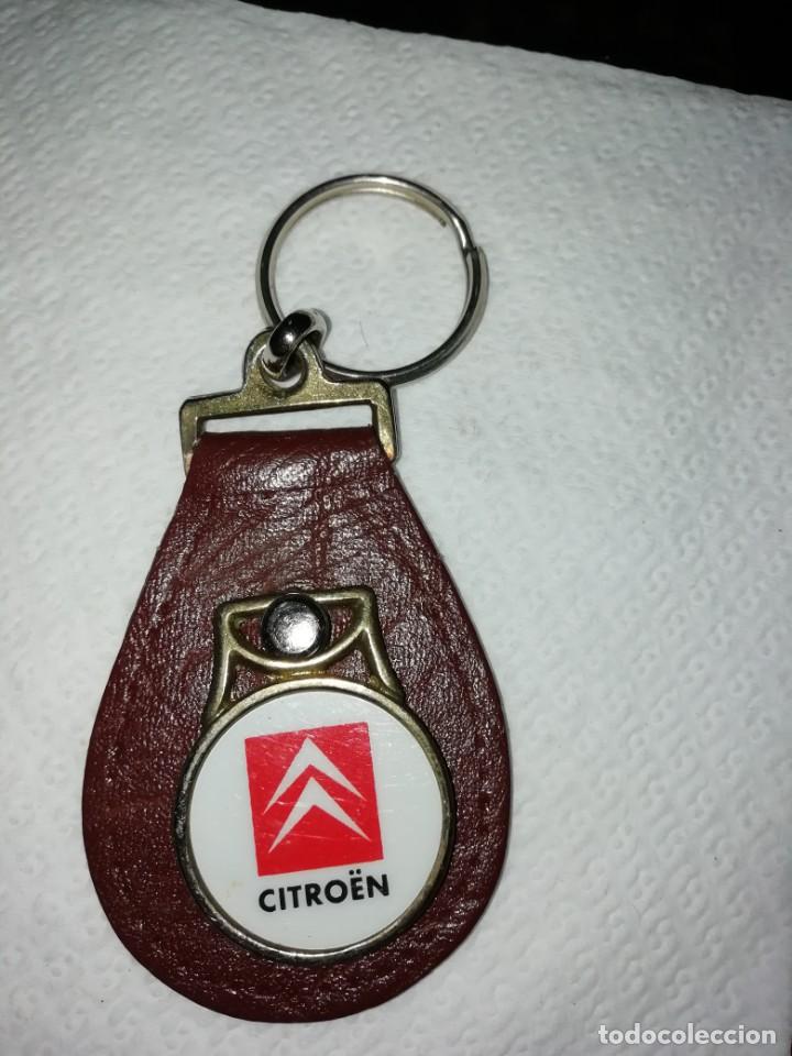 Coleccionismo de llaveros: Llavero citroen piel