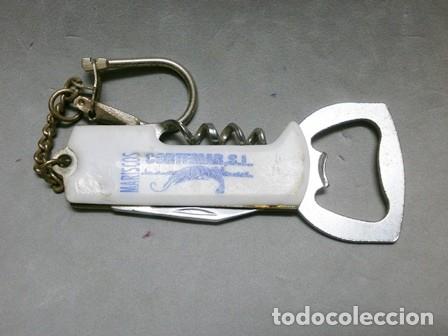 Coleccionismo de llaveros: LLAVERO ABREBOTELLAS SACACORCHOS DE METAL Y PLASTICO MARISCOS CORTEMAR - LLAV-10492 - B-244