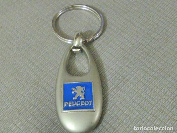 Coleccionismo de llaveros: Llavero de metal publicidad Peugeot.