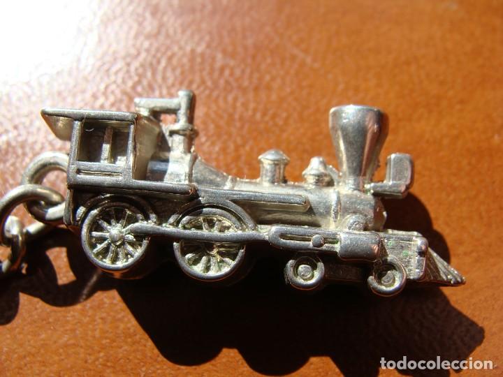 Colecionismo de porta-chaves: LLAVERO ANTIGUO DE COLECCION FERROCARRIL TREN LOCOMOTORA A VAPOR