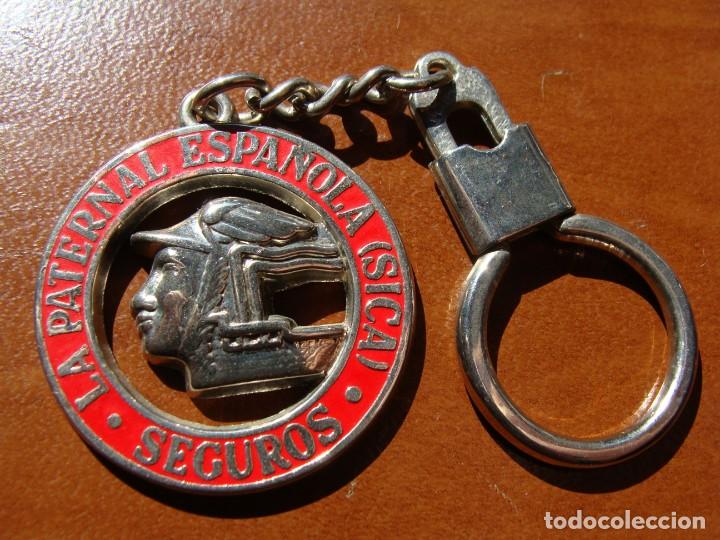 Colecionismo de porta-chaves: LLAVERO ANTIGUO DE COLECCION COMPA&Ntilde;IA DE SEGUROS LA PATERNAL ESPA&Ntilde;OLA SICA