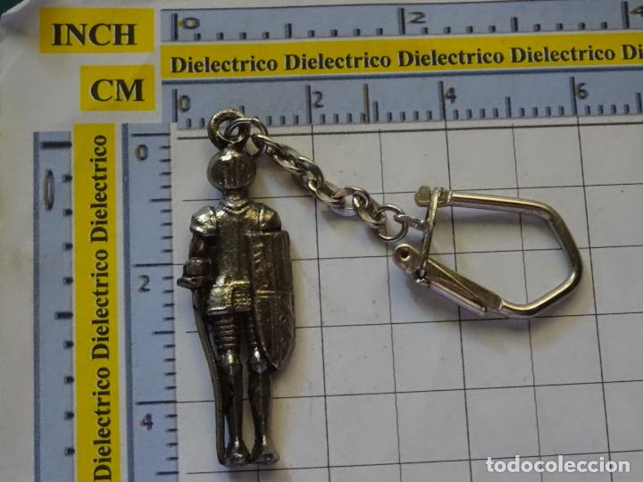 Collectionnisme de portes-cl&eacute;s: LLAVERO DE MINIATURAS FIGURITAS. GUERRERO SOLDADO MEDIEVAL ARMADURA ESCUDO YELMO