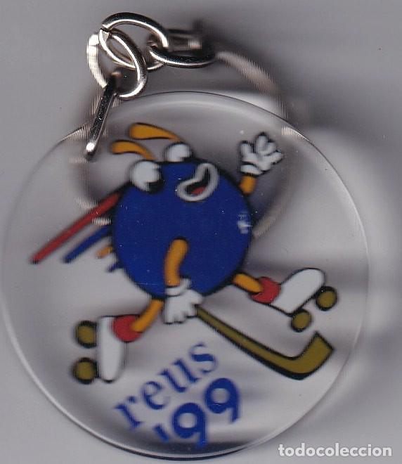 Sammlung von Schl&uuml;sselanh&auml;ngern: LLAVERO DE P&Aacute;STICO CAMPEONATO DEL MUNDO 1999 EN REUS