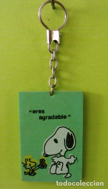 Coleccionismo de llaveros: Llavero &rdquo;Eres agradable&rdquo; Snoopy y Emilio (Woodstock) - Peanuts