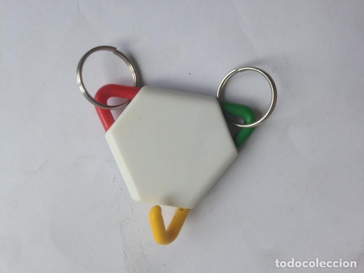 Coleccionismo de llaveros: LLAVERO TRIANGULAR DOBLE ANILLA - KEY CHAIN