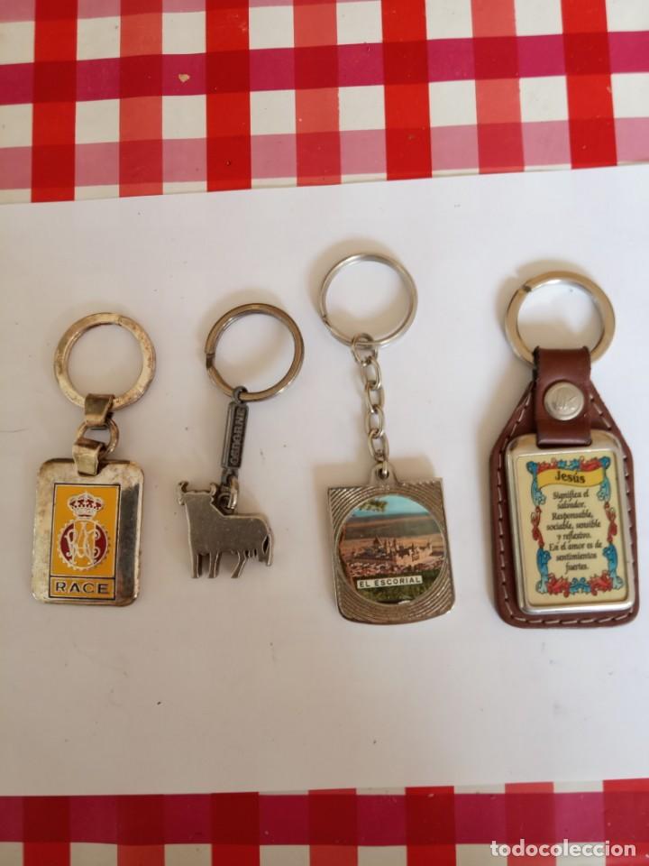 Collectionnisme de portes-cl&eacute;s: CUATRO LLAVEROS DIFERENTES