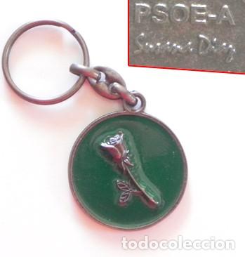 Coleccionismo de llaveros: LLAVERO DEL PSOE ANDALUC&Iacute;A ROSA EN RELIEVE - SUSANA D&Iacute;AZ - PARTIDO SOCIALISTA SOCIALISMO PUBLICIDAD