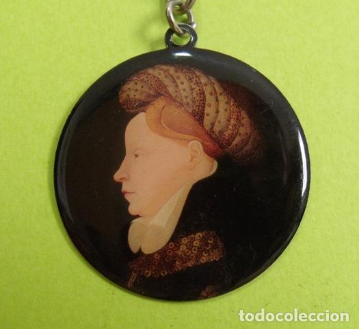 Coleccionismo de llaveros: Llavero Cuadro Profile Portrait of a Lady Recuerdo Museo del Prado - Madrid