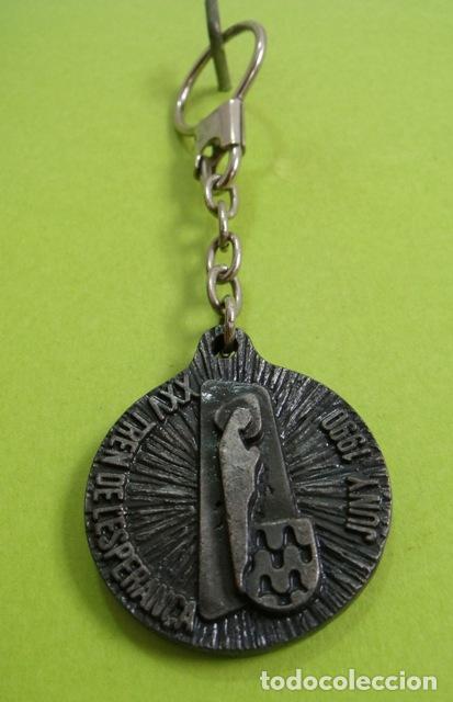 Coleccionismo de llaveros: Llavero XXV Tren de la Esperanza - Virgen Lourdes - Girona - 1990
