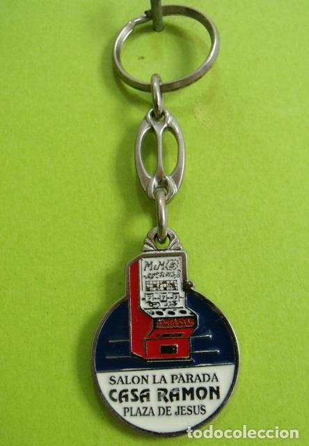Coleccionismo de llaveros: Llavero M&aacute;quina Tragaperras Publicitario Sal&oacute;n La Parada Casa Ram&oacute;n