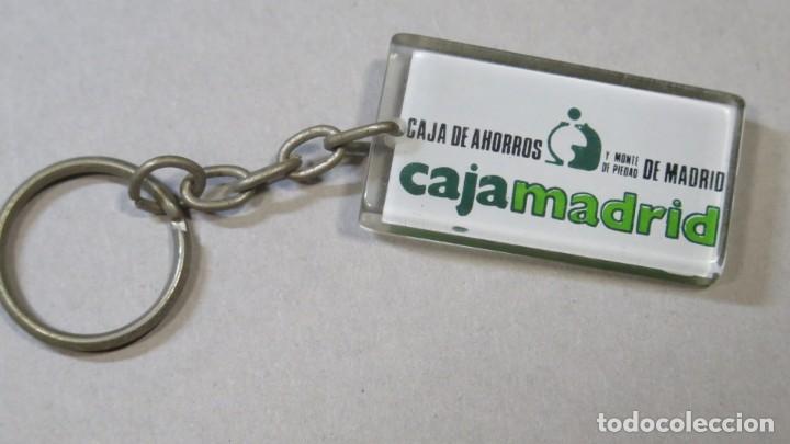 Coleccionismo de llaveros: LLAVERO CAJA MADRID. DOS CARAS