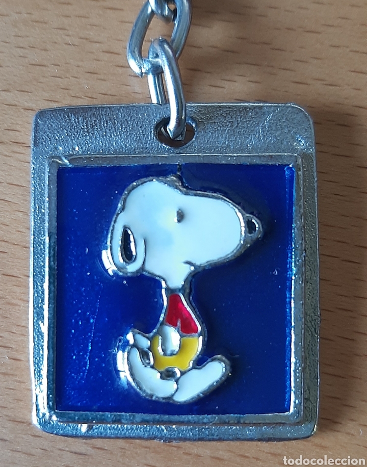 Coleccionismo de llaveros: Llavero de Snoopy - Dibujo lacado sobre metal