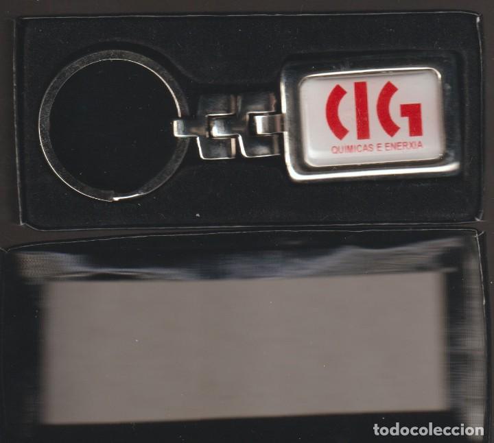 Collezionismo di Portachiavi: Llavero Sindicato CIG Quimicas y Energia Acero con caja Porte-Cl&eacute;s, Portachiavi, Key Chain