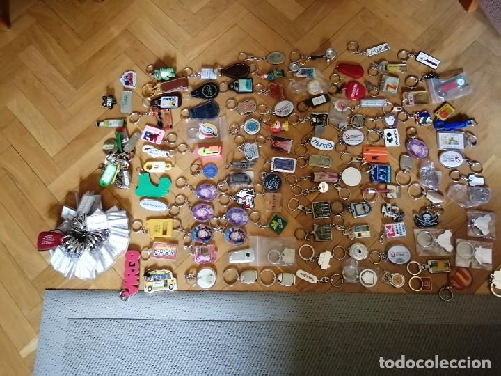 Sammlung von Schl&uuml;sselanh&auml;ngern: Lote de unos 125 llaveros diversos temas.