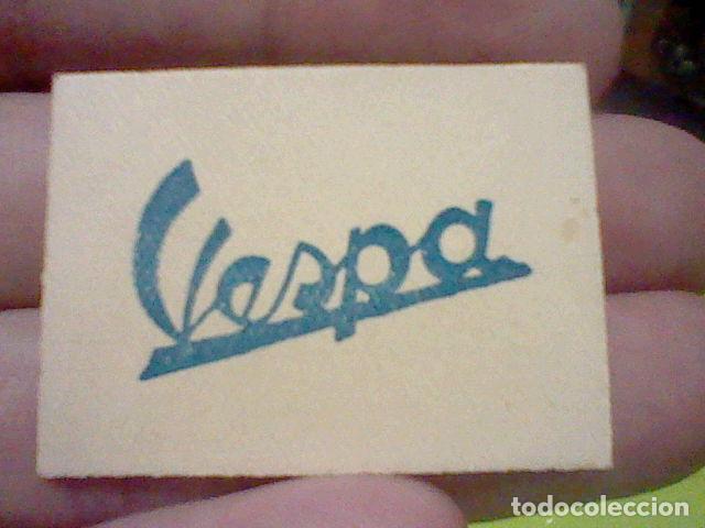 Coleccionismo de llaveros: VESPA MOTOCICLETA CROMO PVBLICIDAD N&ordm; 222 SIN PEGAR A&Ntilde;OS 50 TOMBOLA VIVIENDA 4 X 3 CMS