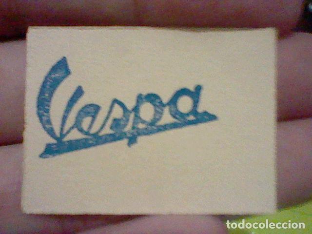 Coleccionismo de llaveros: VESPA MOTOCICLETA CROMO PVBLICIDAD N&ordm; 101 SIN PEGAR A&Ntilde;OS 50 TOMBOLA VIVIENDA 4 X 3 CMS