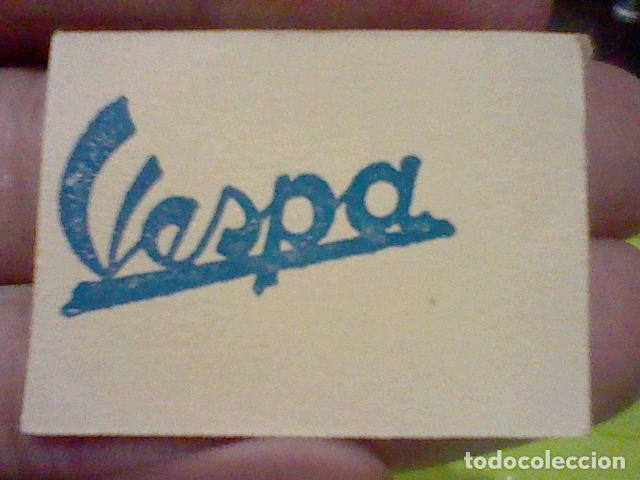 Coleccionismo de llaveros: VESPA MOTOCICLETA CROMO PVBLICIDAD N&ordm; 90 SIN PEGAR A&Ntilde;OS 50 TOMBOLA VIVIENDA 4 X 3 CMS