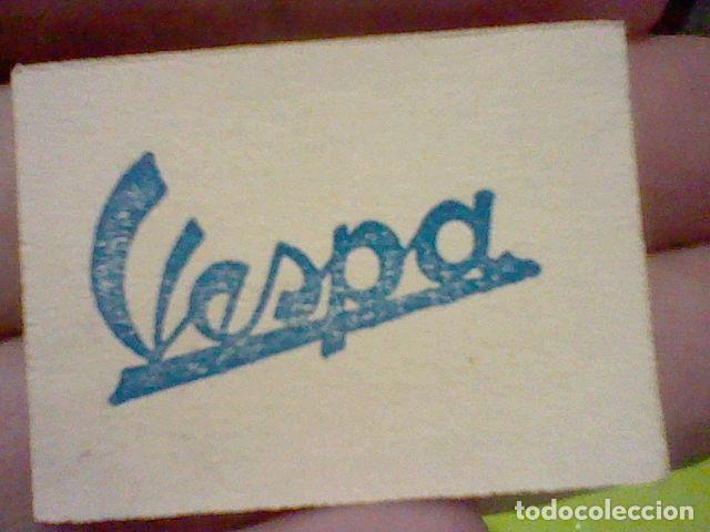 Coleccionismo de llaveros: VESPA MOTOCICLETA CROMO PVBLICIDAD N&ordm; 108 SIN PEGAR A&Ntilde;OS 50 TOMBOLA VIVIENDA 4 X 3 CMS