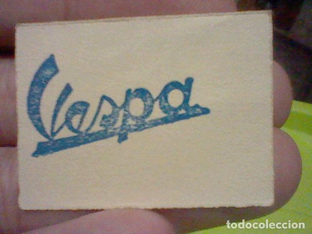Coleccionismo de llaveros: VESPA MOTOCICLETA CROMO PVBLICIDAD N&ordm; 91 SIN PEGAR A&Ntilde;OS 50 TOMBOLA VIVIENDA 4 X 3 CMS
