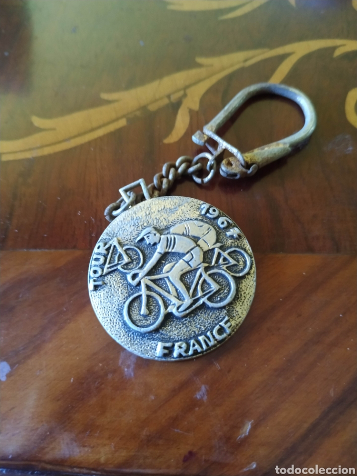 Coleccionismo de llaveros: Llavero Tour De France 1967 ciclismo bicicleta reverso publicidad