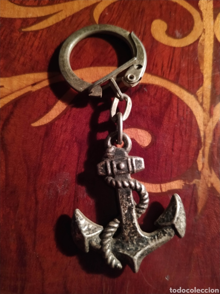 Colecionismo de porta-chaves: Llavero antiguo Ancla motivo marinero mar