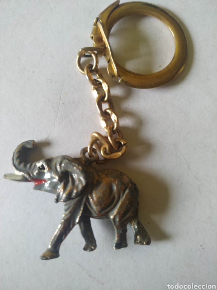Coleccionismo de llaveros: Llavero antiguo elefante - Foto 1