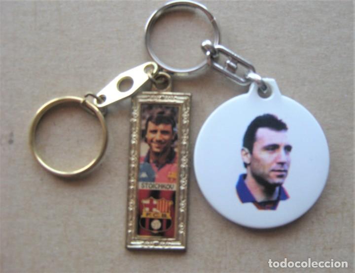 Collection of Keychains: LOTE 2 LLAVERO FC BARCELONA HRISTO STOICHKOV BULGARIA FUTBOL METAL KEYRING PORTE-CLES KEY CHAIN