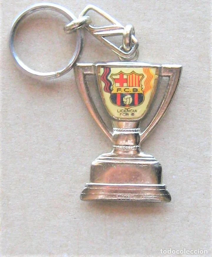 Sammlung von Schl&uuml;sselanh&auml;ngern: LLAVERO FC BARCELONA CAMPEON LIGA 1991-92 TROFEO FUTBOL METAL KEYRING PORTE-CLES KEY CHAIN R188-R