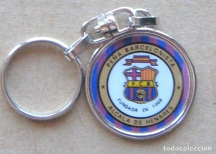 Sammlung von Schl&uuml;sselanh&auml;ngern: LLAVERO FC BARCELONA PENYA BARCELONISTA ALCALA DE HENARES MADRID BAR BARBI METAL KEYRING R239