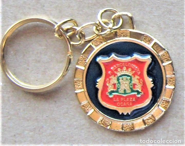 Coleccionismo de llaveros: LLAVERO FC BARCELONA PENYA BARCELONISTA LA PLAZA OCA&Ntilde;A TOLEDO FUTBOL METAL KEYRING R278