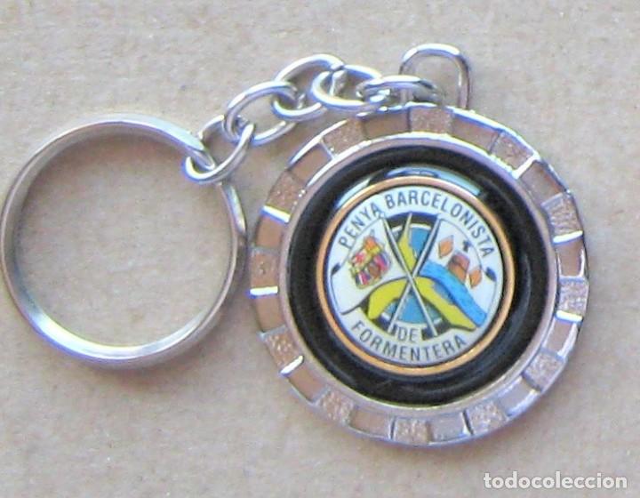Coleccionismo de llaveros: LLAVERO FC BARCELONA PENYA BARCELONISTA FORMENTERA BALEARES FUTBOL METAL KEYRING KEY CHAIN R281