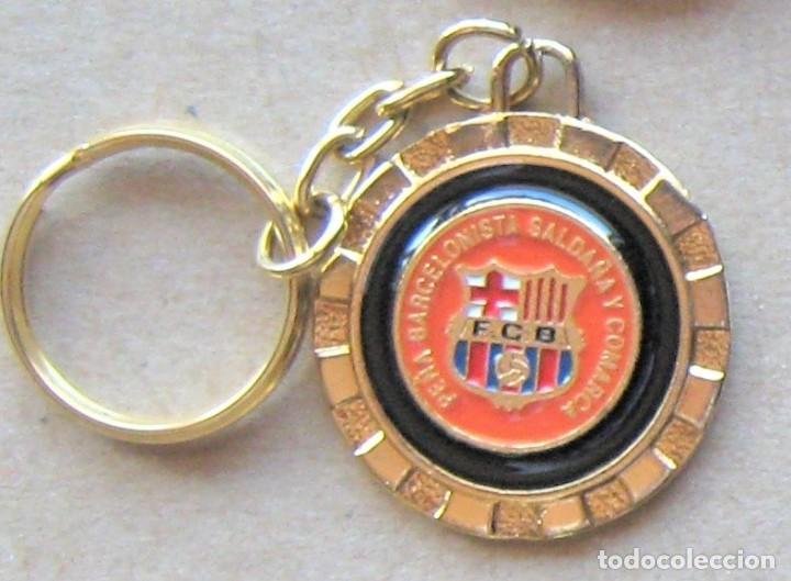 Coleccionismo de llaveros: LLAVERO FC BARCELONA PENYA BARCELONISTA SALDA&Ntilde;A Y COMARCA FUTBOL METAL KEYRING KEY CHAIN R296