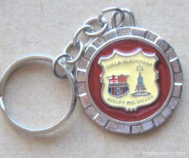 Coleccionismo de llaveros: LLAVERO FC BARCELONA PENYA BARCELONISTA MOLLET DEL VALLES FUTBOL METAL KEYRING KEY CHAIN R297