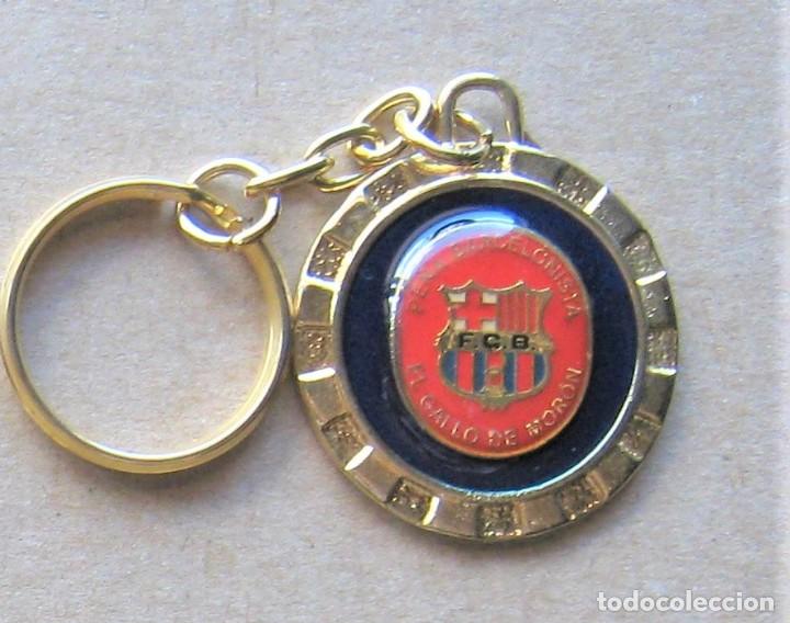Collectionnisme de portes-cl&eacute;s: LLAVERO FC BARCELONA PENYA BARCELONISTA EL GALLO DE MORON FUTBOL METAL KEYRING KEY CHAIN R309