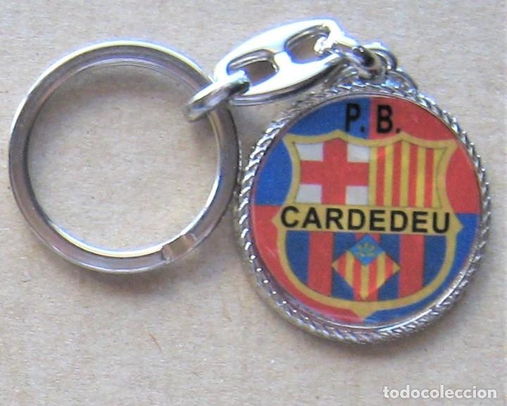 Collectionnisme de portes-cl&eacute;s: LLAVERO FC BARCELONA PENYA BARCELONISTA CARDEDEU FUTBOL METAL KEYRING KEY CHAIN R318