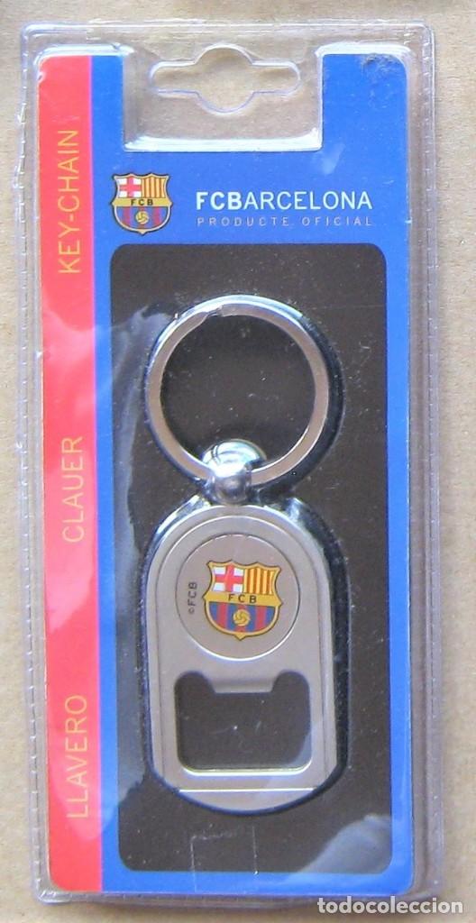 Sammlung von Schl&uuml;sselanh&auml;ngern: LLAVERO FC BARCELONA LOGO ABRIDOR OFICIAL + ESTUCHE NUEVO FUTBOL METAL KEYRING KEY CHAIN CLAUER