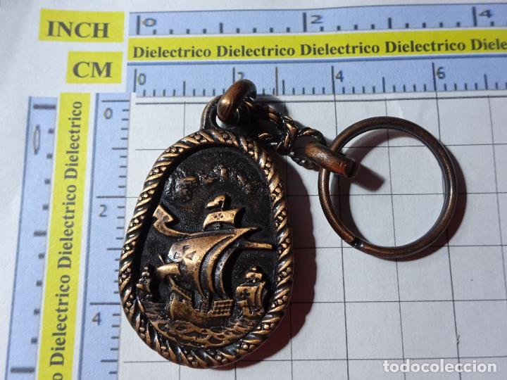 Collectionnisme de portes-cl&eacute;s: LLAVERO DE BARCOS NAVIERAS. ANTIGUO BARCO GALE&Oacute;N CARABELA. SERIE COLECCI&Oacute;N