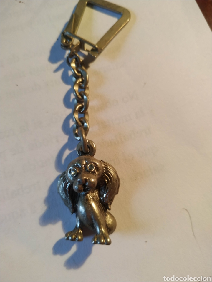 Coleccionismo de llaveros: Llavero antiguo perro dog keychain - Foto 1