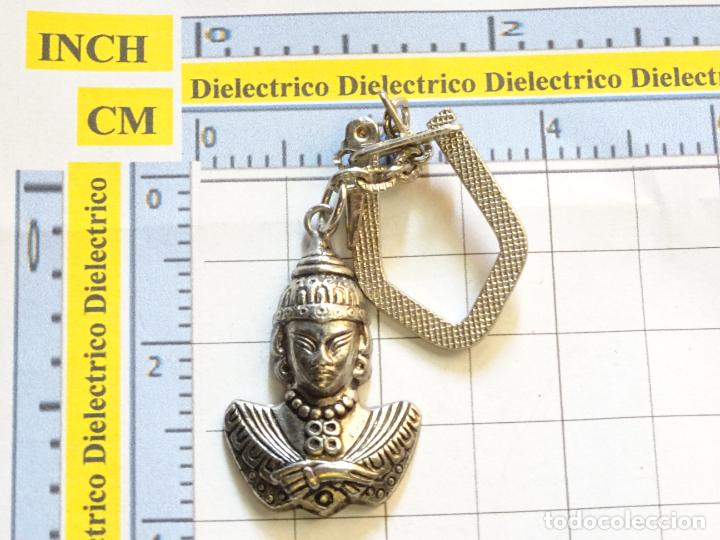 Collection of Keychains: LLAVERO DE MINIATURAS. BUSTO DEIDAD HINDUISTA INDIA.