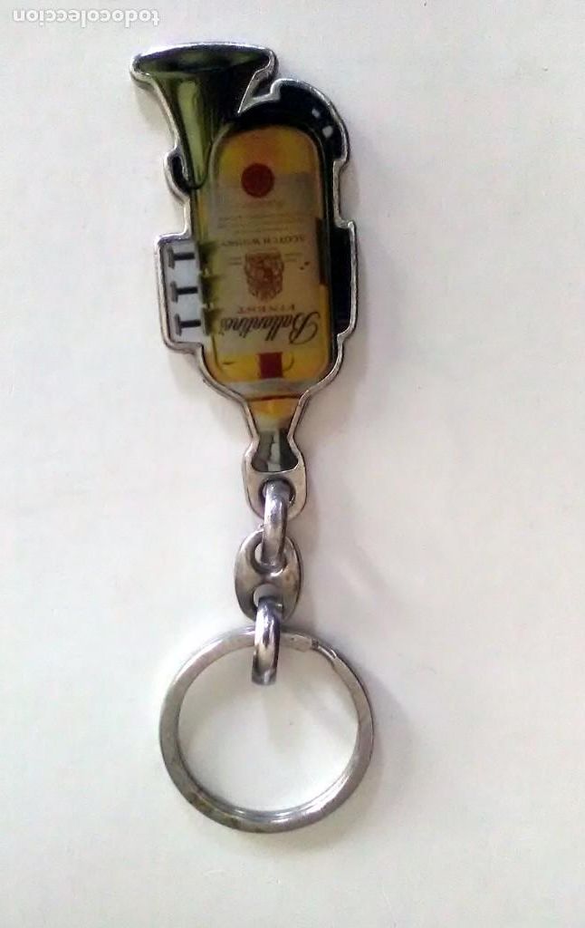 Coleccionismo de llaveros: ANTIGUO BALLANTINES, MET&Aacute;LICO - Foto 1