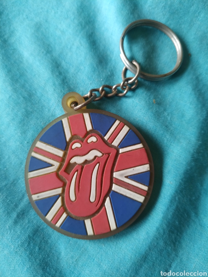 Coleccionismo de llaveros: Llavero Rolling Stones de goma keychain - Foto 1