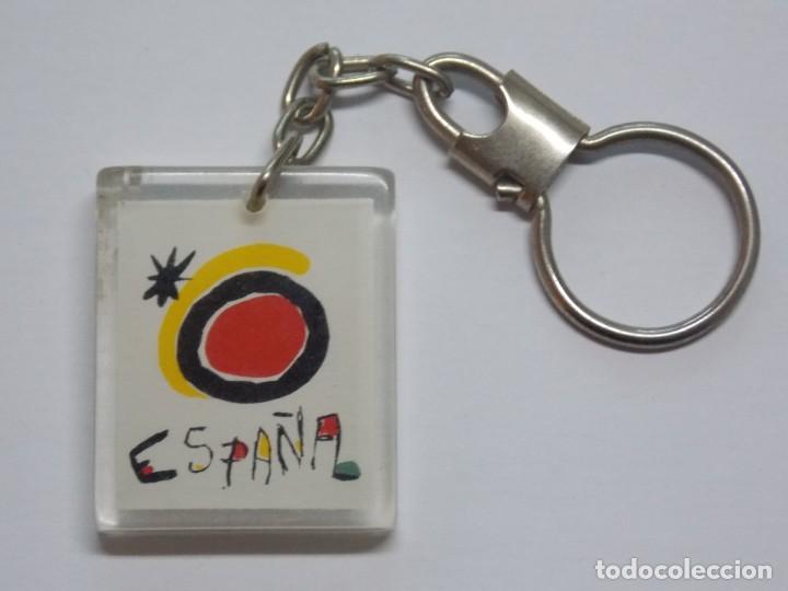 Coleccionismo de llaveros: ANTIGUO LLAVERO PLASTICO - ESPA&Ntilde;A - DIBUJO JOAN MIR&Oacute; ... L2676