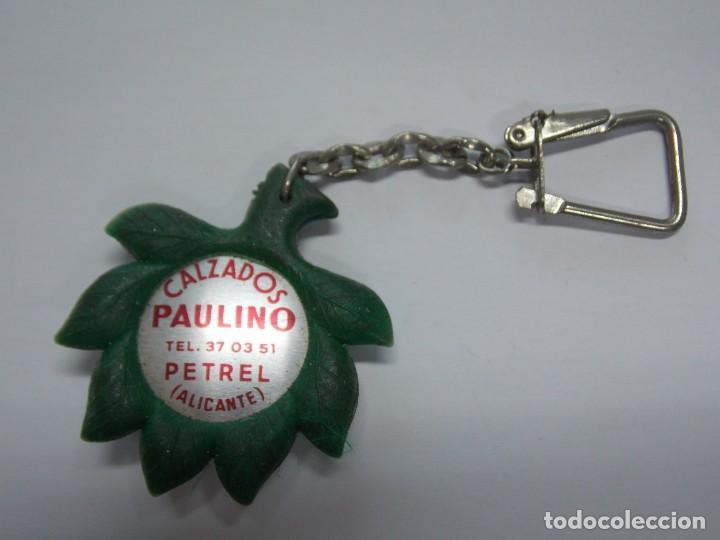 Coleccionismo de llaveros: ANTIGUO LLAVERO CON QUINIELA - PUBLICIDAD CALZADOS PAULINO - PETREL, ALICANTE ...L2690