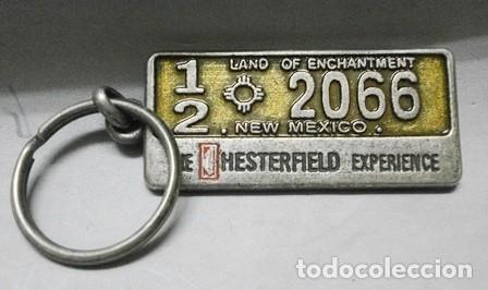 Coleccionismo de llaveros: LLAVERO DE METAL THE CHESTERFIELD EXPERIENCE NEW MEXICO - LLAV-11625 - B-300