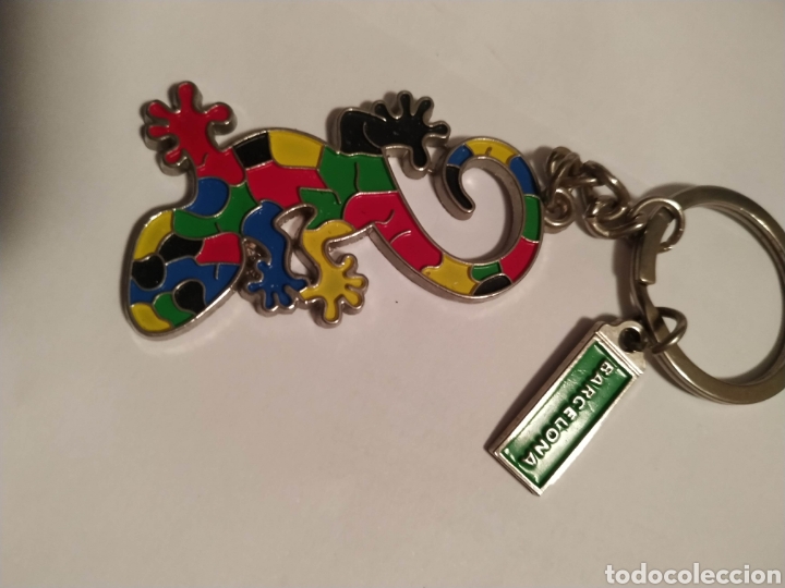 Coleccionismo de llaveros: Llavero lagarto Gaud&iacute; motivo Barcelona Park G&uuml;ell