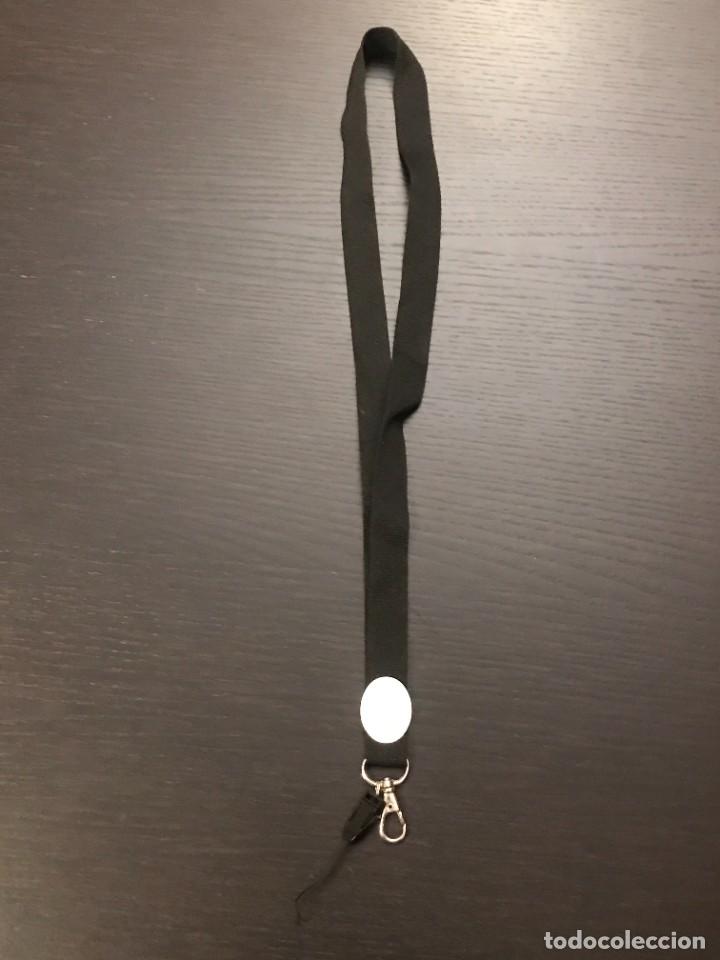 Collectionnisme de portes-cl&eacute;s: CORDON LANYARD PARA MOVIL TARJETA PASE EXPO - SIN PUBLICIDAD - NEGRO LISO