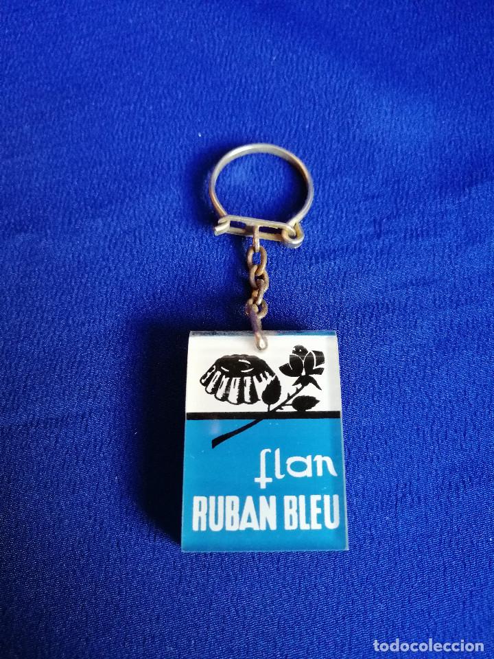 Sammlung von Schl&uuml;sselanh&auml;ngern: PUBLICIDAD FLAN RUBAN BLEU A&Ntilde;OS 60 LLAVERO