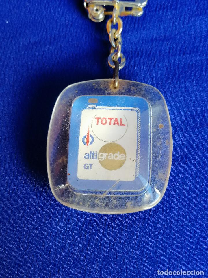 Sammlung von Schl&uuml;sselanh&auml;ngern: TOTAL LUBRICANTES A&Ntilde;OS 6 PUBLICIDAD LLAVERO