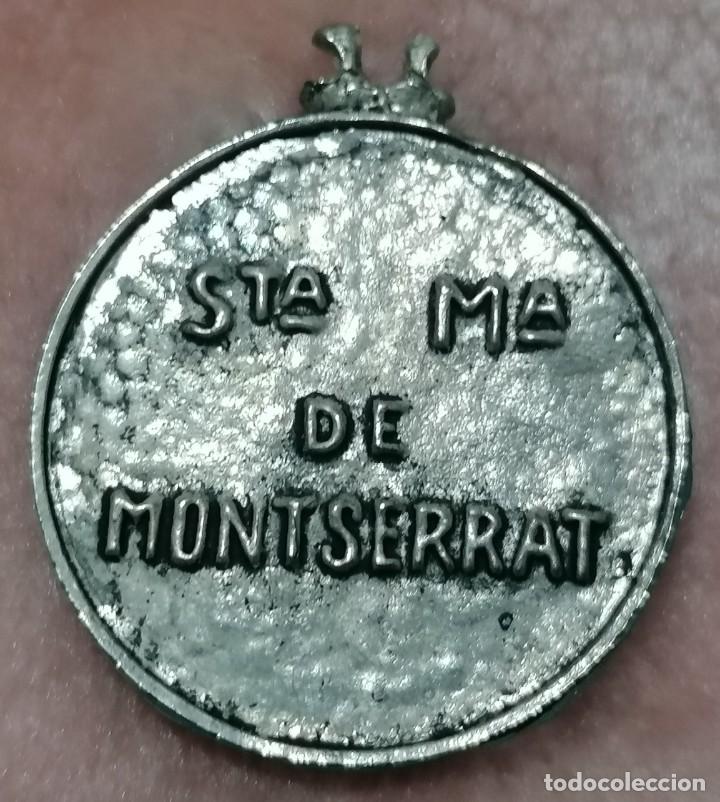 Coleccionismo de llaveros: PARTE DE LLAVERO EN METAL: SANTA MAR&Iacute;A DE MONTSERRAT Y MONTA&Ntilde;AS DE MONTSERRAT - PESO: 20 GRAMOS -